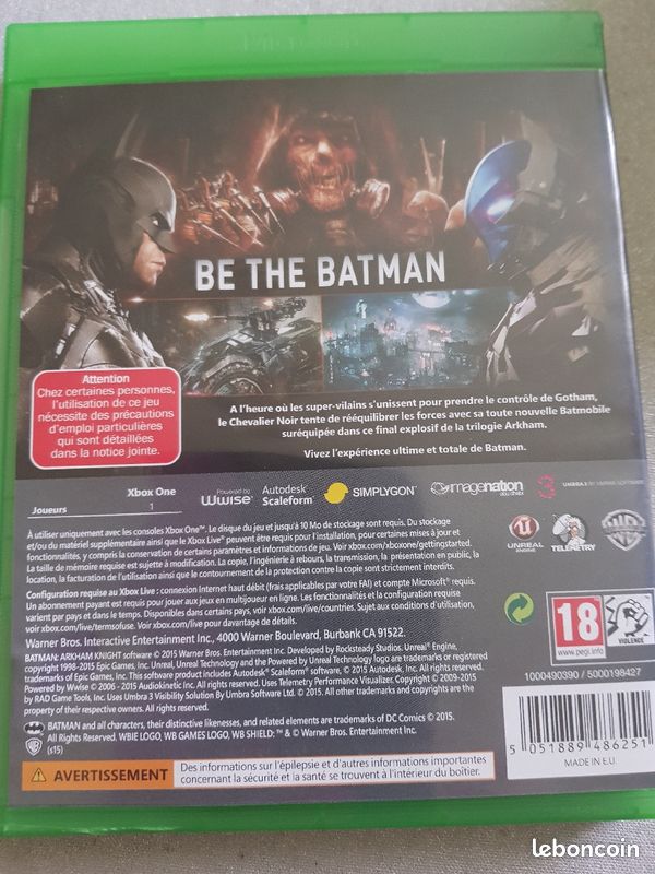 Jeu Xbox one batman (image 2)