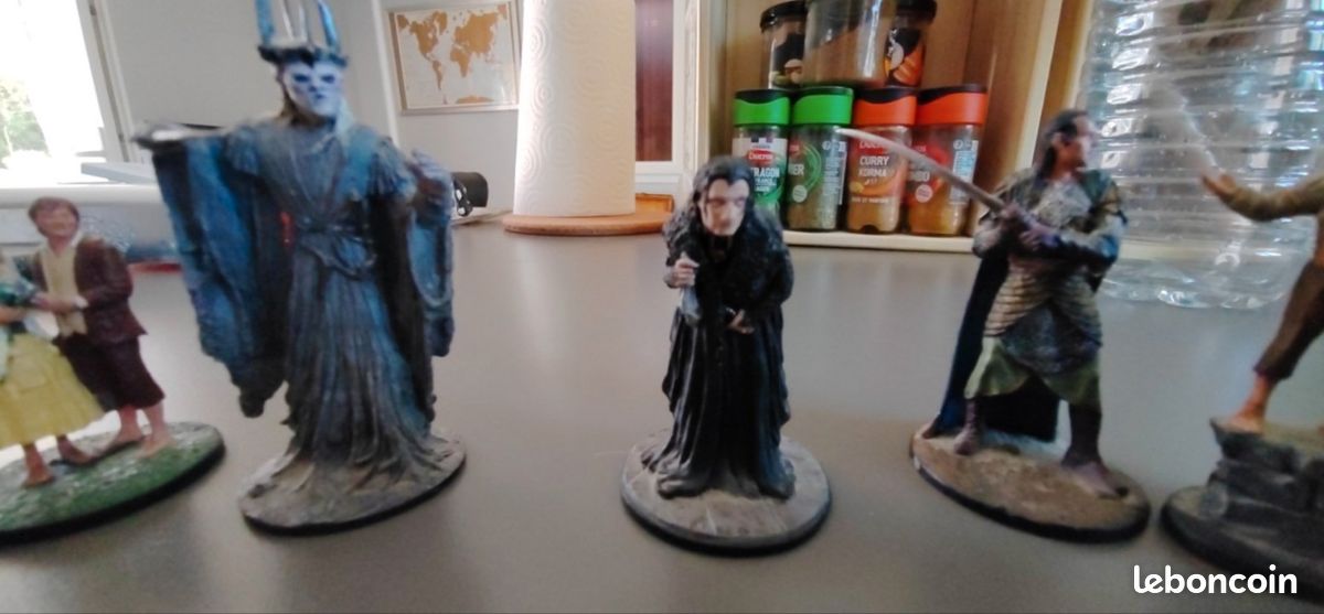 Lot De 5 Figurines Warhammer Le Seigneur Des Anneaux En Métal – À Peindre/repeindre