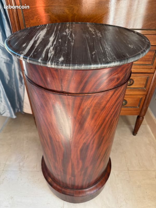 Somno Empire Acajou flammé , très beau marbre « à cuvette » Gris Turquin (rare) (image 15)