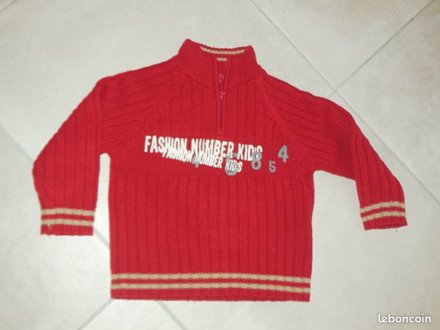 Lot de 2 hauts garçon manches longues taille 4 ans (image 1)