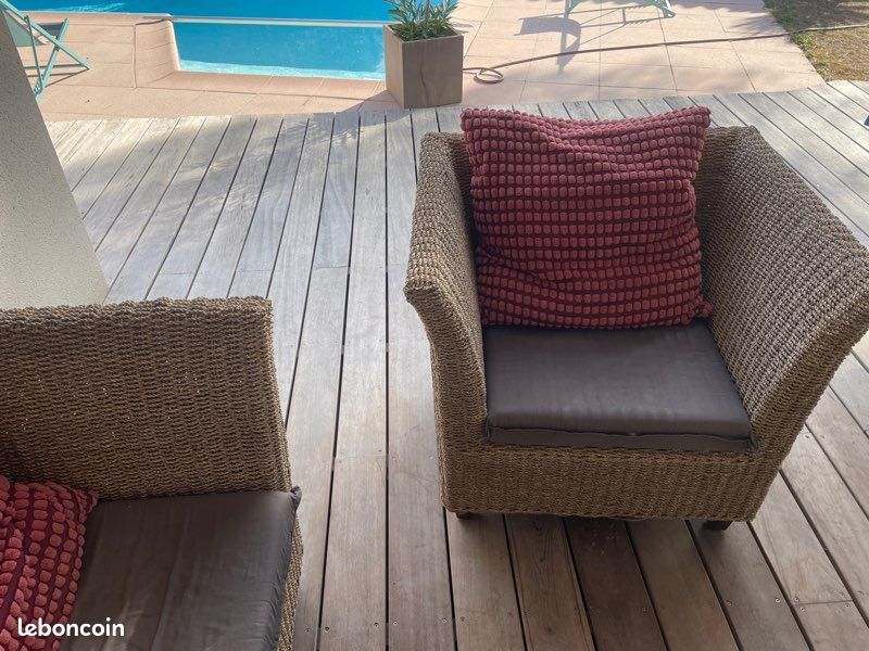 Salon de jardin + coussins (image 4)