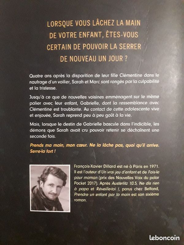 Livre - FRANÇOIS-XAVIER DILLARD - Prendre un Enfant par la Main (image 3)