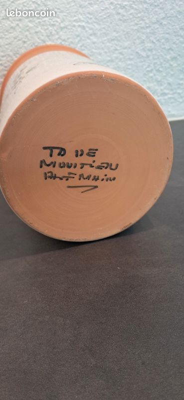 Seau à vin en terre cuite émaillée (image 5)