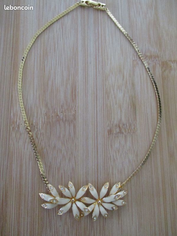 Collier Vintage En Bronze - Bijou Ancien Occasion - Style Bracelet - Métal Patiné