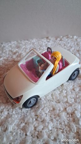 Voiture Cabriolet Playmobil 5585 - Véhicule Avec Base - Occasion, Univers Playmobil, Idéal Pour Jouer