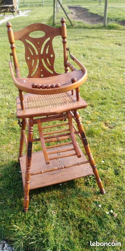 Chaise haute bébé, ancienne (image 1)