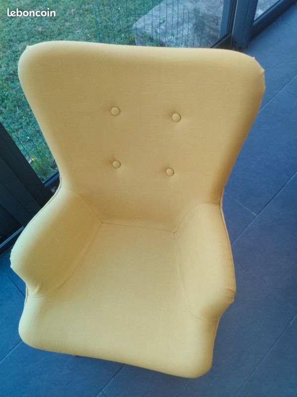 Petit fauteuil jaune (image 2)