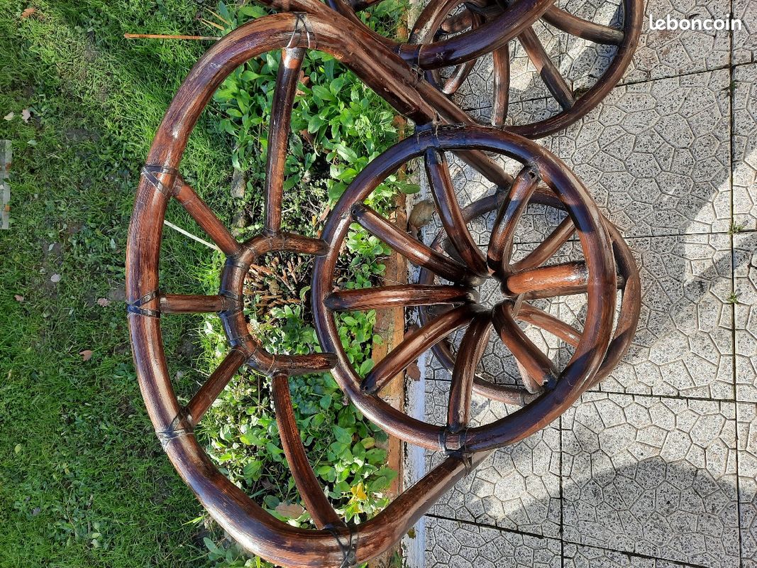 Paire de Chaises en rotin de la Maison KOK années 70-80 (image 2)