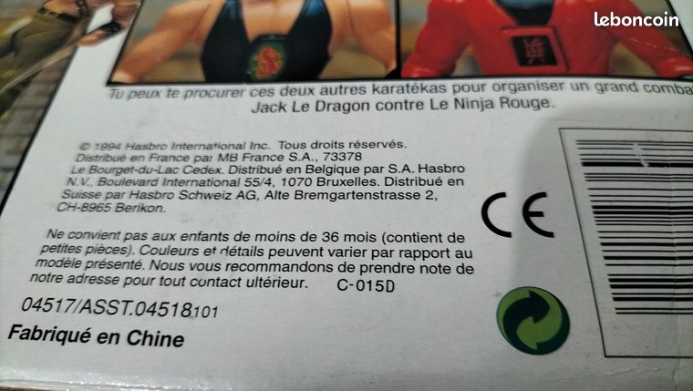 Jeu électronique Karate Fighters – MB – Vintage Années 90 – 1995