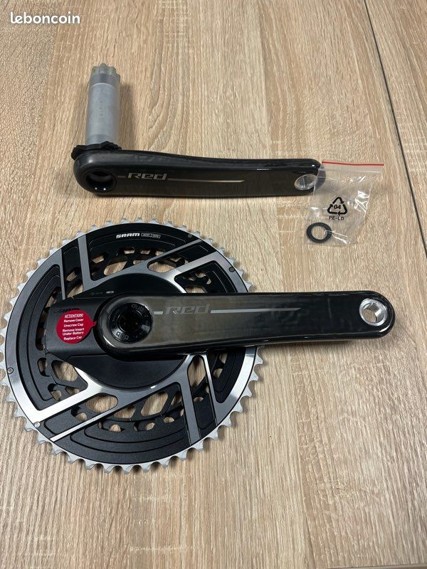 Pédalier SRAM ROUGE E1 - 160mm, 46/33t, 2x12 Vitesses, 8 Boulons Directs, Neuf