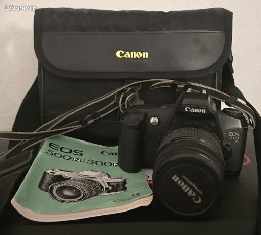 Appareil Photo Canon EOS 500 – 35mm, Avec Objectif Et Sacoche Samsonite