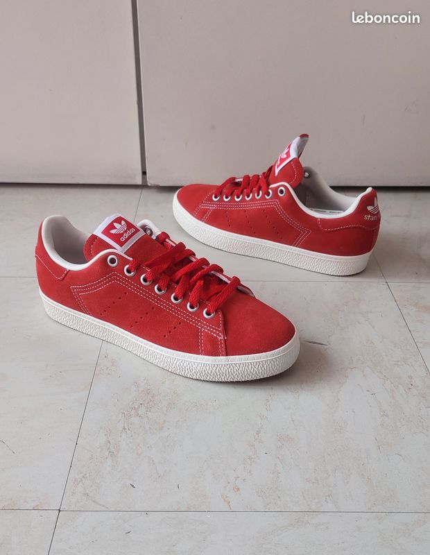 Chaussures Adidas Stan Smith Femme Rouge 38 Adidas Stan Smith CS