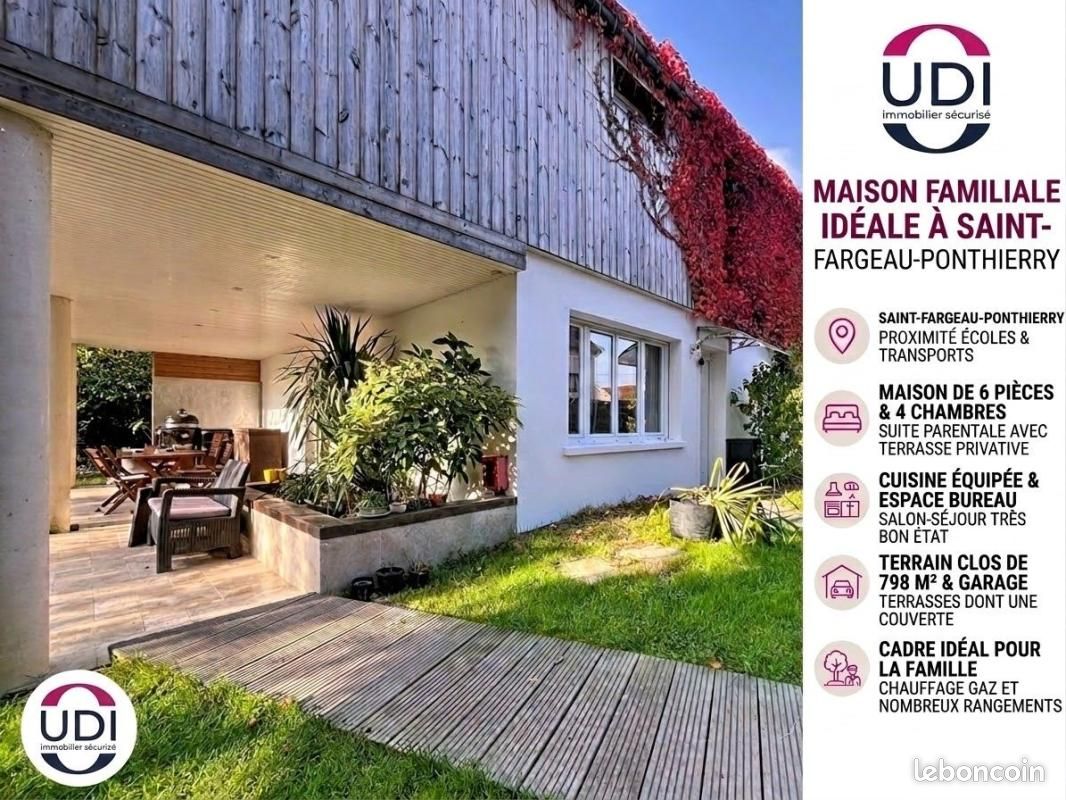 Maison 6 pièces 173 m² · à Saint-Fargeau-Ponthierry · 173 m² · 380 000 €