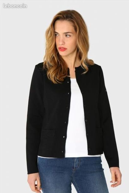 Cardigan col rond - laine et acrylique (image 3)