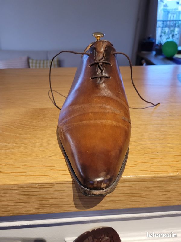 Chaussures Berluti Calligraphie Cuir Marron Taille 7 Homme - Très Bon état - Italie