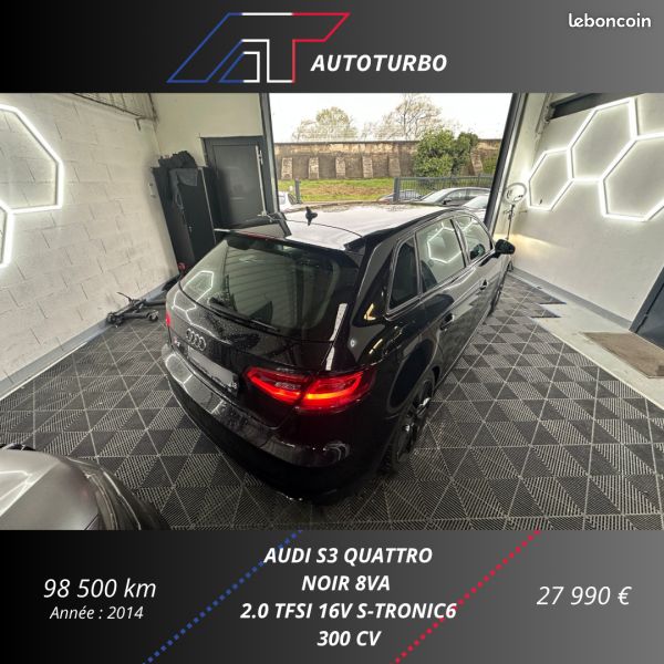 Audi S3 SPORTBACK 2.0 TFSI 300CH Garantie 12 mois QUATTRO S TRONIC 6 (image 8)