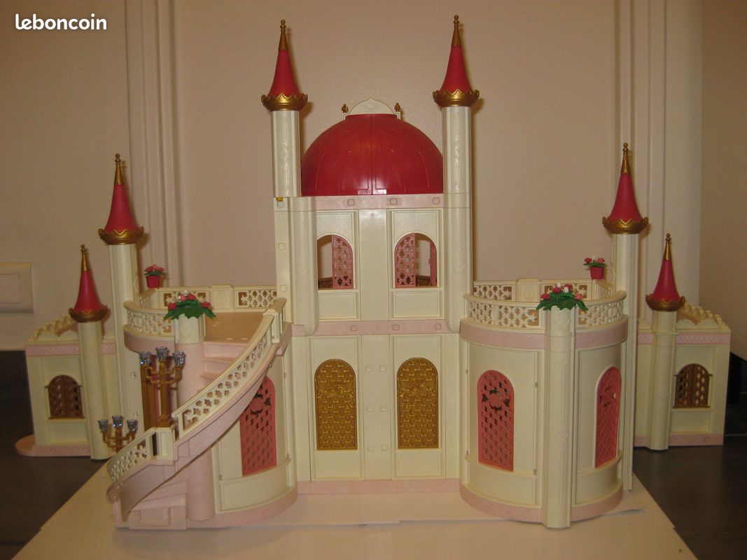Château de princesse de playmobil n°4250+enfants du château n°4257+4253 chambre princesse (image 7)