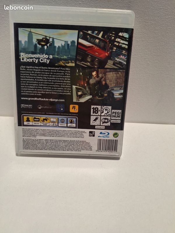 Grand Theft Auto IV (GTA 4) PS3 - Jeu Complet et Fun! (D'occasion) à