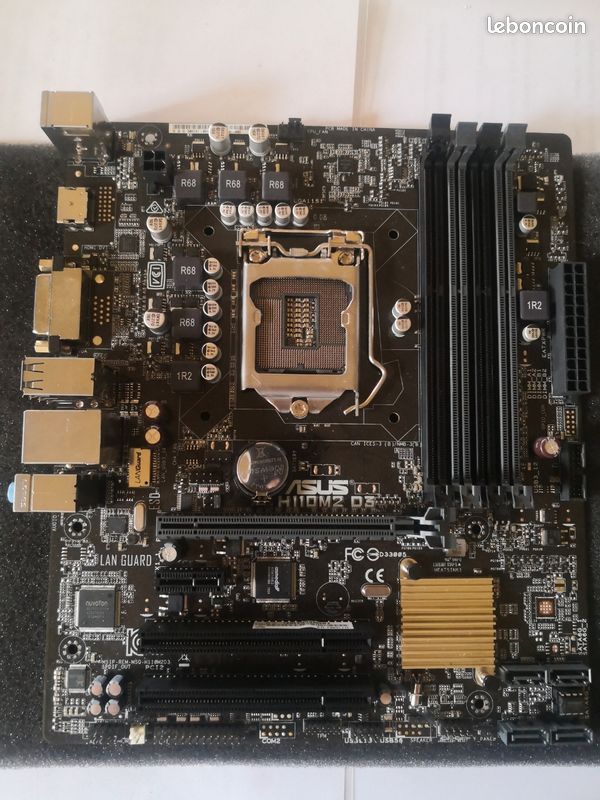 Carte mère, micro Atx, asus h110m2 d3 (image 2)