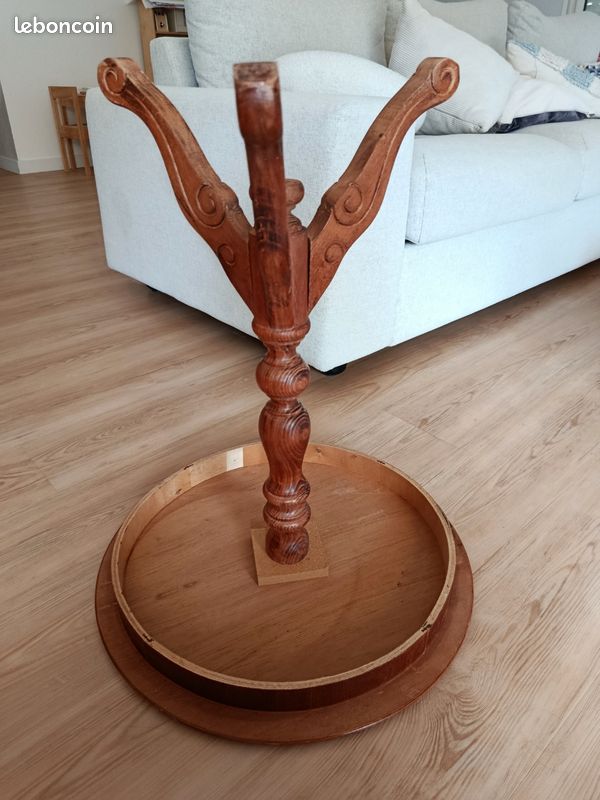 Guéridon/ table d'appoint bois marqueterie (image 8)