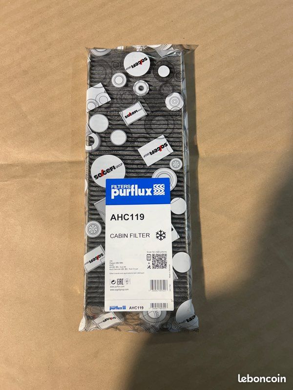 Filtre D'Habitacle Charbon Actif Vhbw Pour Purflux AHC191 - Protection Anti-Pollen Et Odeurs