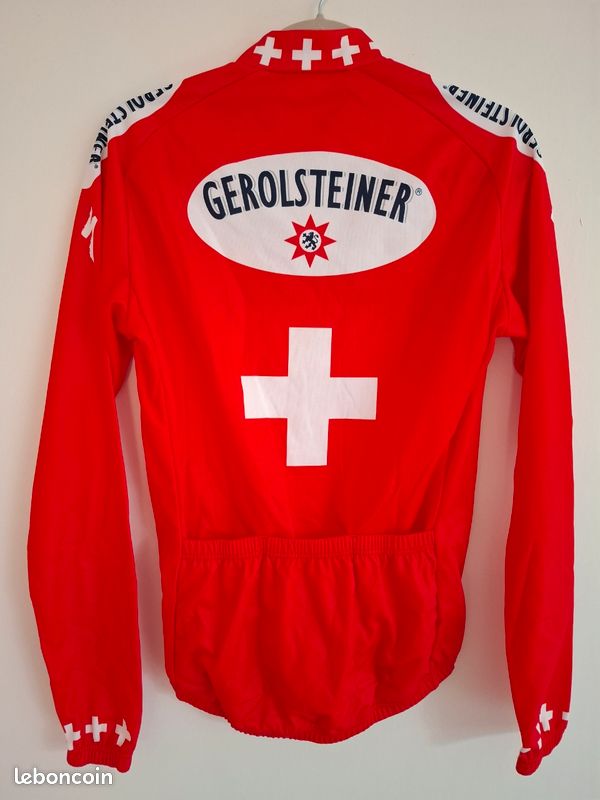 Maillot Cyclisme. Vélo. Jersey. Équipe GEROLSTEINER. BEAT ZBERG. Dédicacé