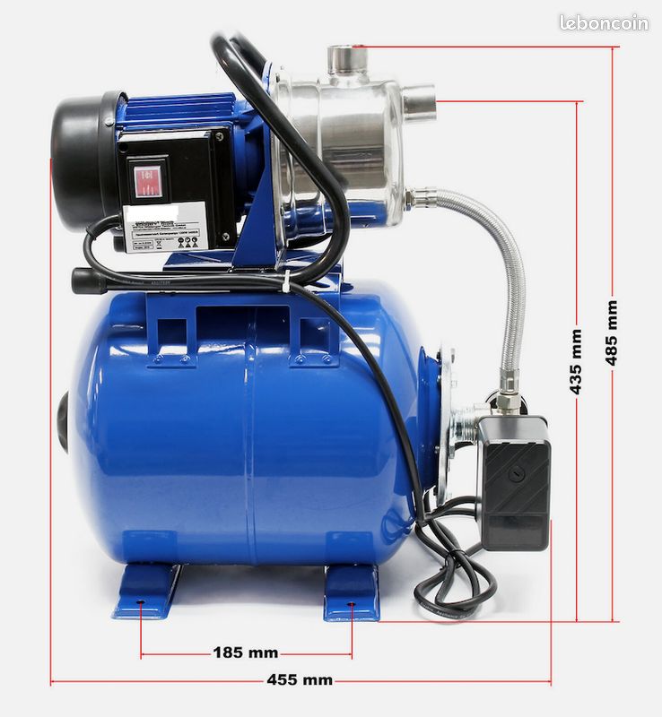 Station d’eau domestique 3400l/h 1200W 19l - Neuf – Livraison gratuite en Europe ⭐ ⭐ ⭐ (image 3)