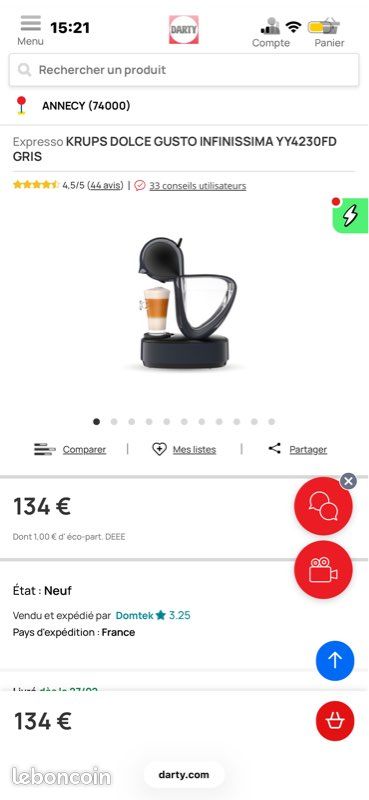 Cafetière krups Dolce Gusto (image 6)