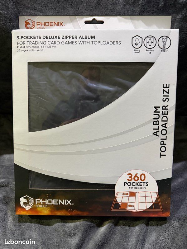 Phoenix Shield - Deluxe Portfolio Top Loaders 480 Cartes | Le Décompte