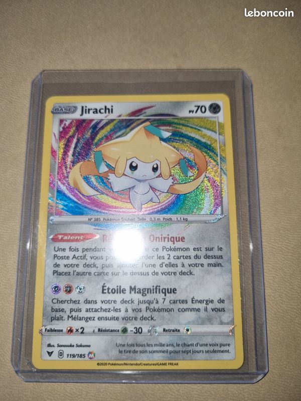 Carte Pokemon Jirachi Amazing Rare 119/185 2020 - Collection
