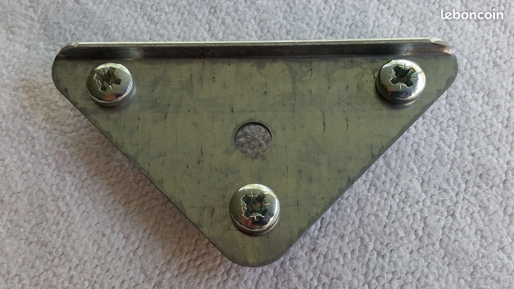 Deux lots de 4 roulettes jumelles mobiles de diamètre 4 cm avec platines triangulaires (image 8)