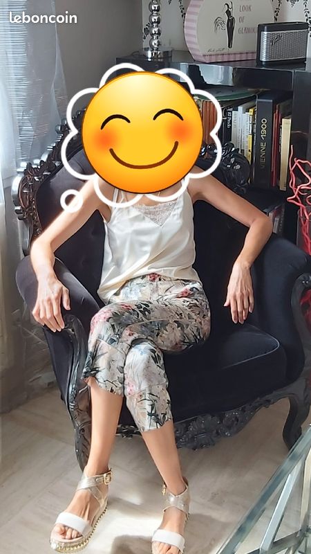 Fauteuil baroque noir (image 1)