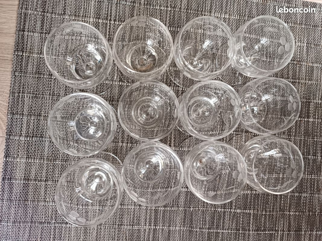 Verres gravés anciens (image 3)