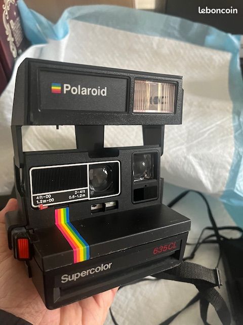 Appareil photo instantané Polaroid 600 vintage avec autofocus bleu - France