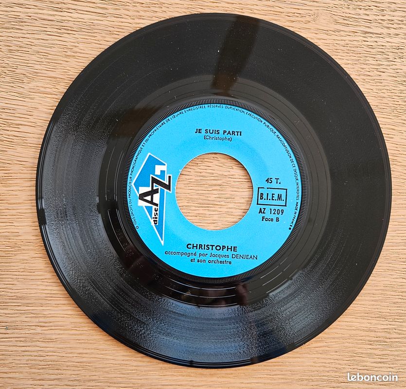 Lot 7 disques vinyle - 45 Tours - pour Juke-box : Christophe - Nicoletta - Richard Antony - Mireille Mathieu - Démis Roussos - Chantal Goya (image 2)