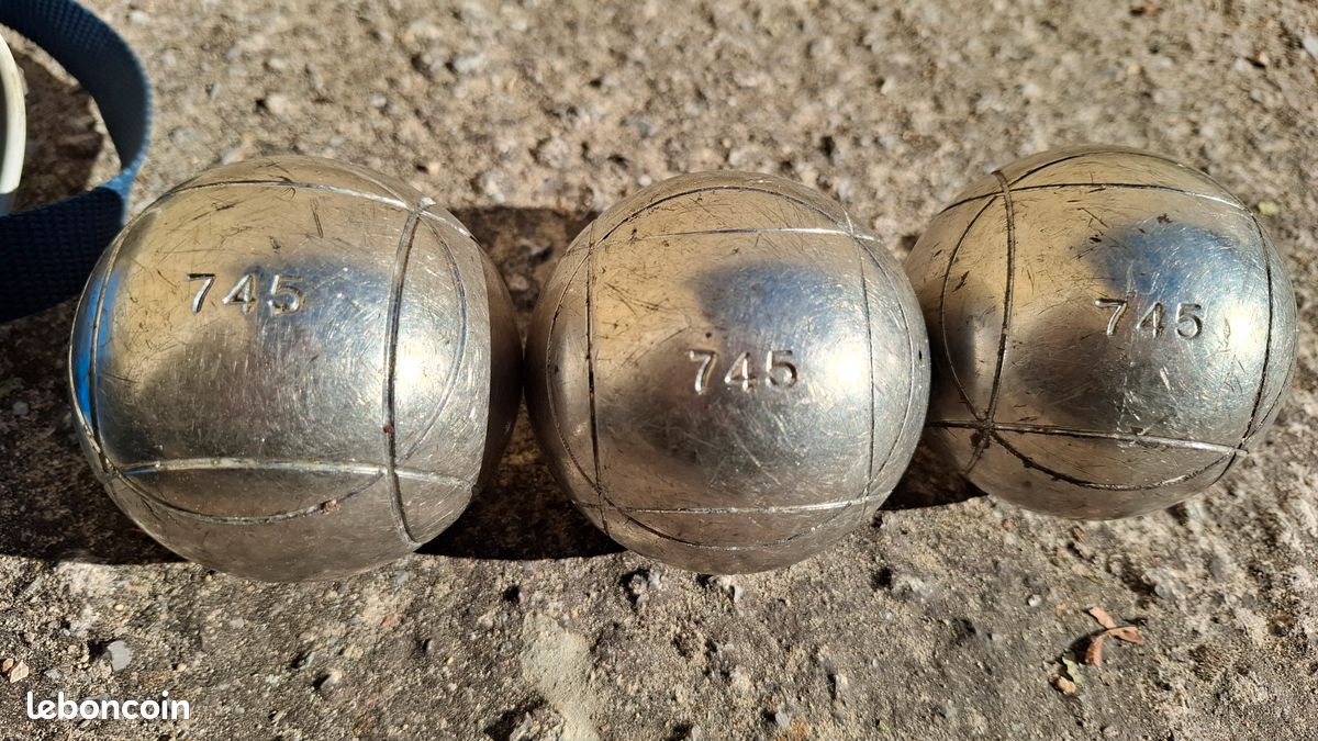 Boules De Pétanque Triplette – Jeu Complet D'occasion, Pour Parties Entre Amis