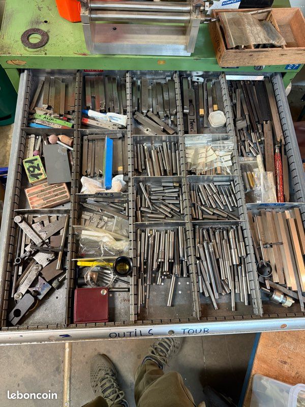 Atelier d’usinage complet – Tour Schaublin 102 + Fraiseuse + Très gros lot d’outillage (image 6)