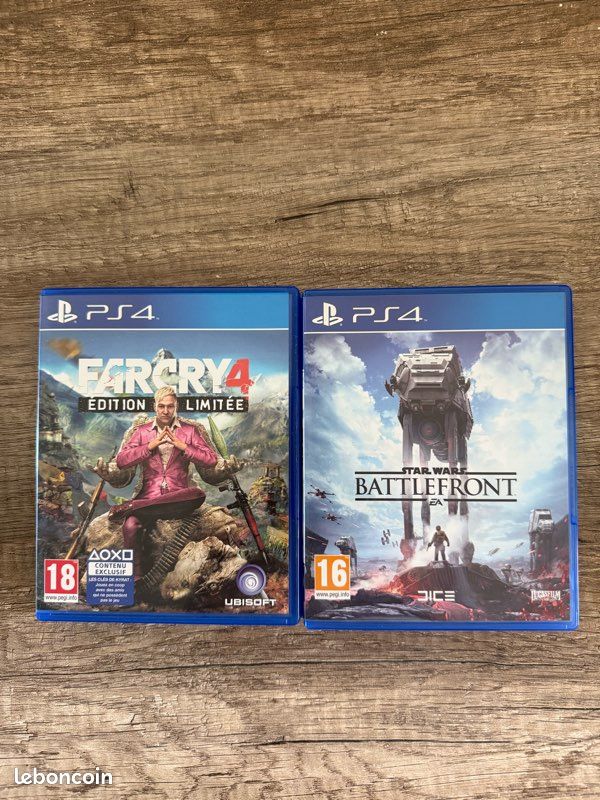 Lot 2 jeux PS4 – Far Cry 4 + Star Wars Battlefront (image 1)