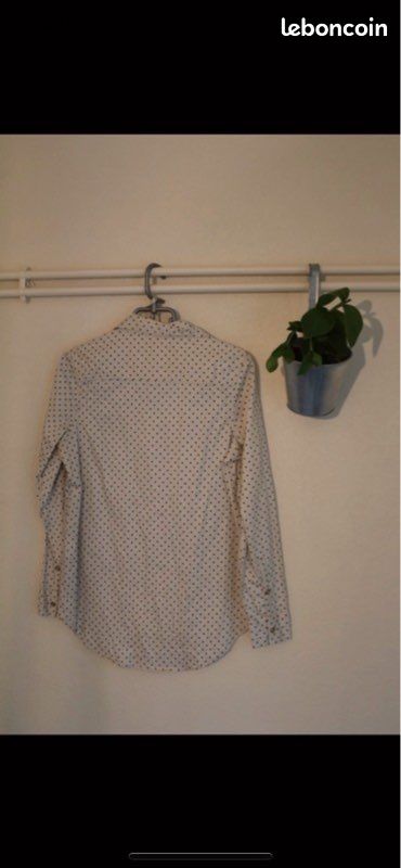 Chemise à pois beige Vans (image 5)