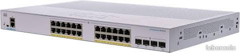 Switch Cisco CBS350-24P-4G PoE+ NEUF emballé (24 ports + SFP) (image 2)