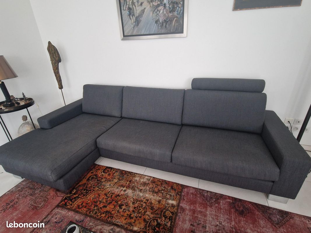 Canapés SITS Modèle SARA – 1x2 Places + 1x3 Places, Couleur Taupe, Très Bon état