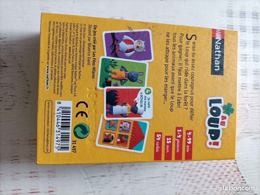 Jeu de cartes au Loup Nathan maternelle primaire (image 2)
