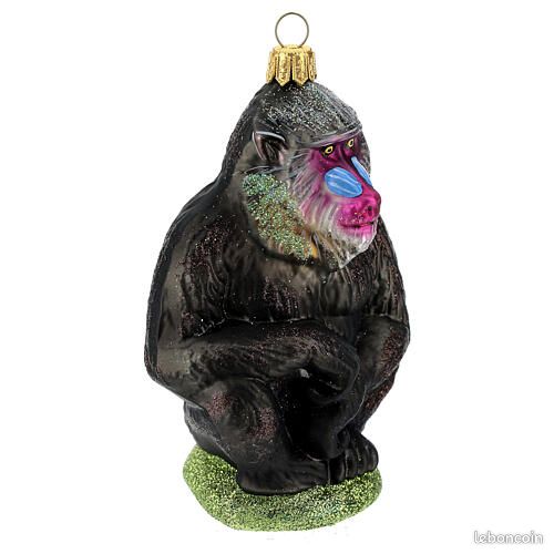 Mandrill décoration sapin Noël verre soufflé (image 3)
