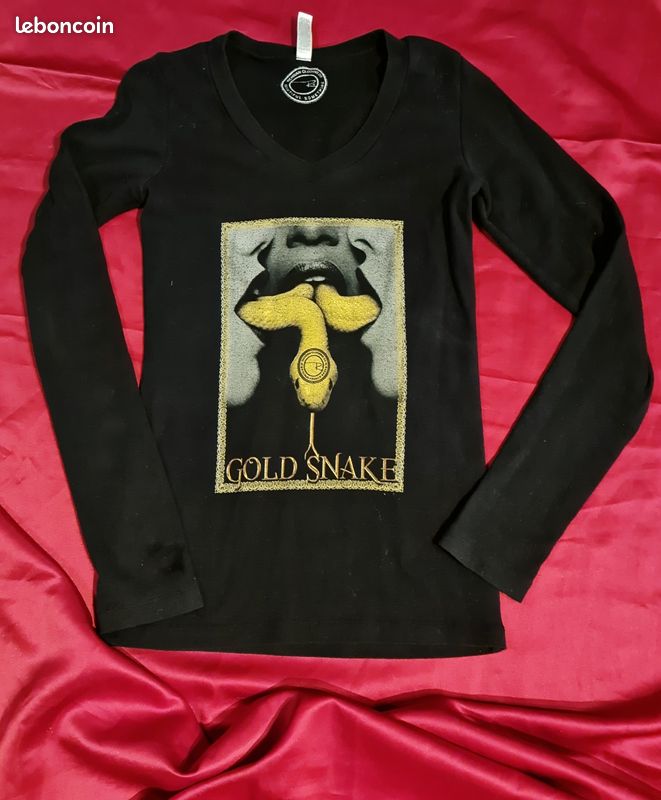Top manches longues/ tee-tee-shirt gothique/haut serpent/ S (image 7)