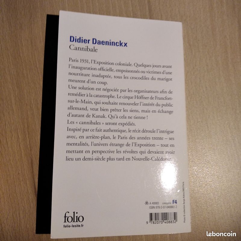 Livre "Cannibale" de Didier Daeninckx (image 2)