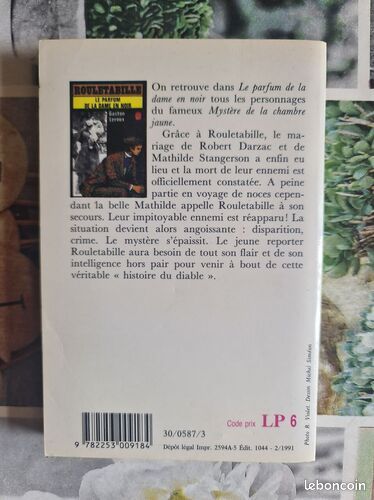 [Livre] Rouletabille, le parfum de la dame en noir - Très bon état (image 2)