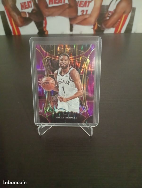 Mikal Bridges – Brooklyn Nets 2023-24 Panini Select Mezzanine Purple Flash /175 #367 (image 1)
