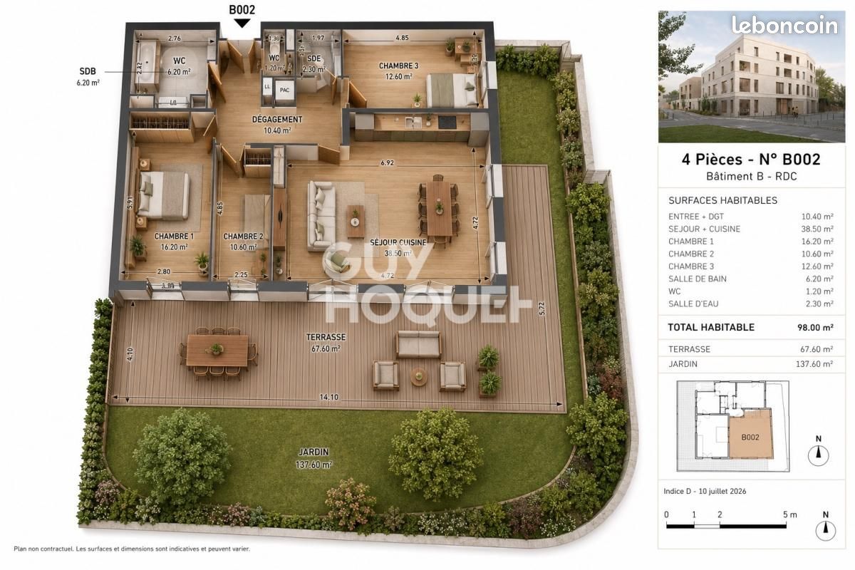 Appartement 4 pièces 99 m² · à Nantes · 99 m² · 575 000 €