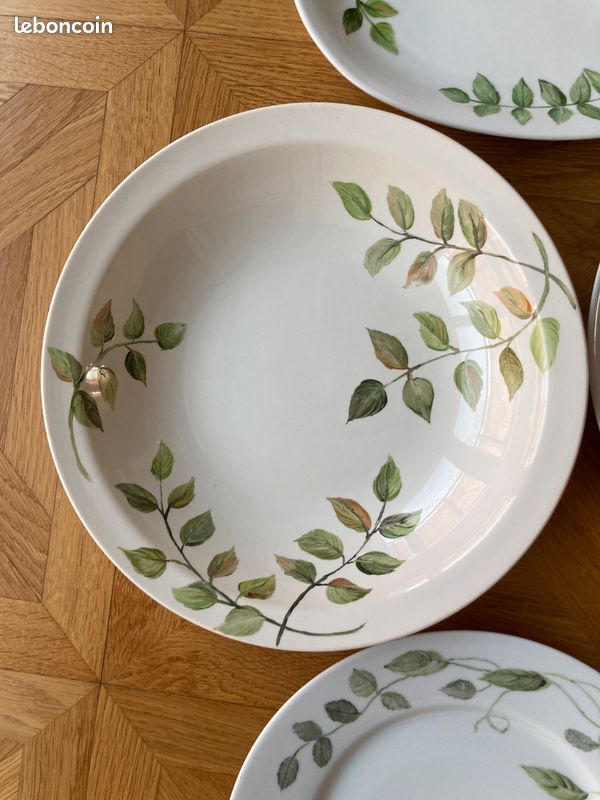 Ensemble 5 Plats Service Décor floral (image 3)