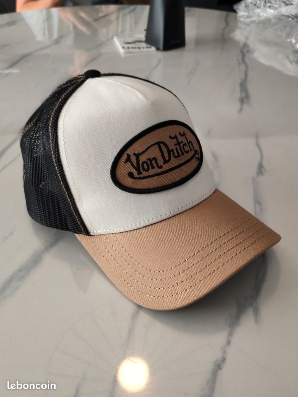 Casquette Von Dutch Truck California Black & Beige Trucker Cap Adult (image 3)